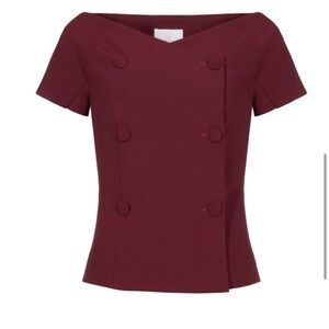 Elegant Burgundy Women's Top